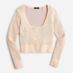 J. Crew scoopneck stretch cardigan top